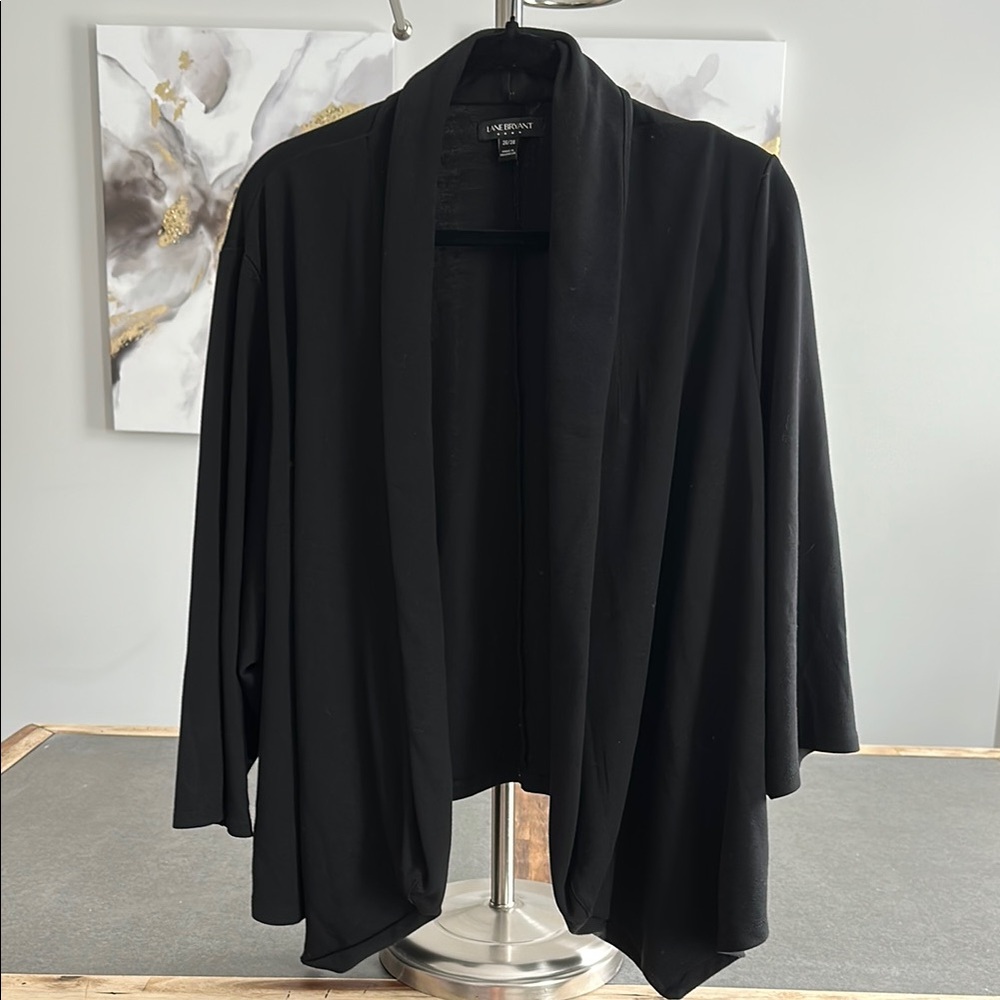 Lane Bryant Black Blazer with Shawl Collar
